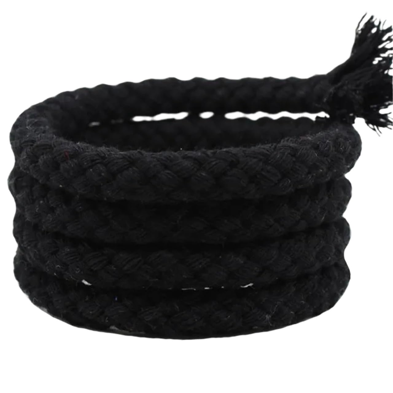 Cordón de algodón Trenzado Cuerda Tejida Hecha a Mano for Bricolaje, Atada en Rojo, Blanco y Negro