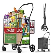 Amazon.com: Folding Shopping Cart with Waterproof Bag