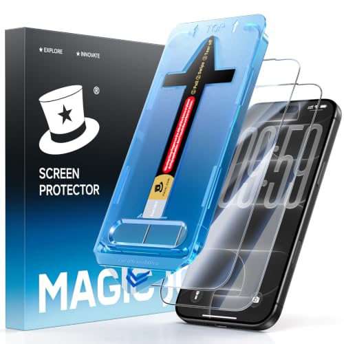 MAGIC JOHN Easy Installation for iPhone 18 Pro Screen Protector, 2…