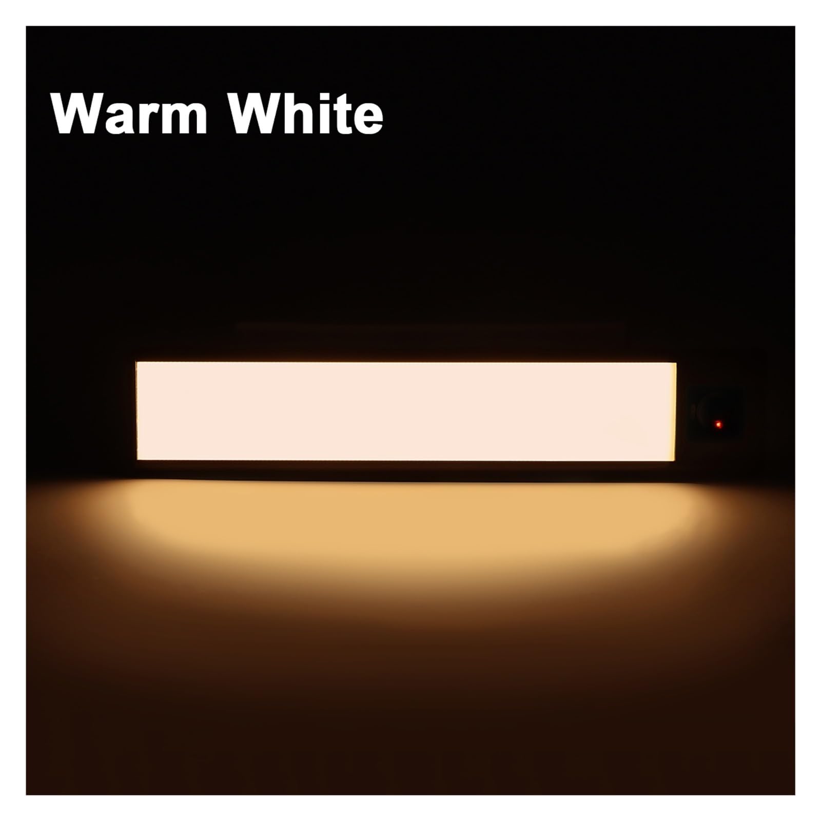 LED Nachtlicht Hand Sweep Sensor Led Lichter USB Aufladbare Schwarz Aluminium Küche Unter Schränke Beleuchtung Bewegungsmelder(Warm White Light,40CM_SILVER1)