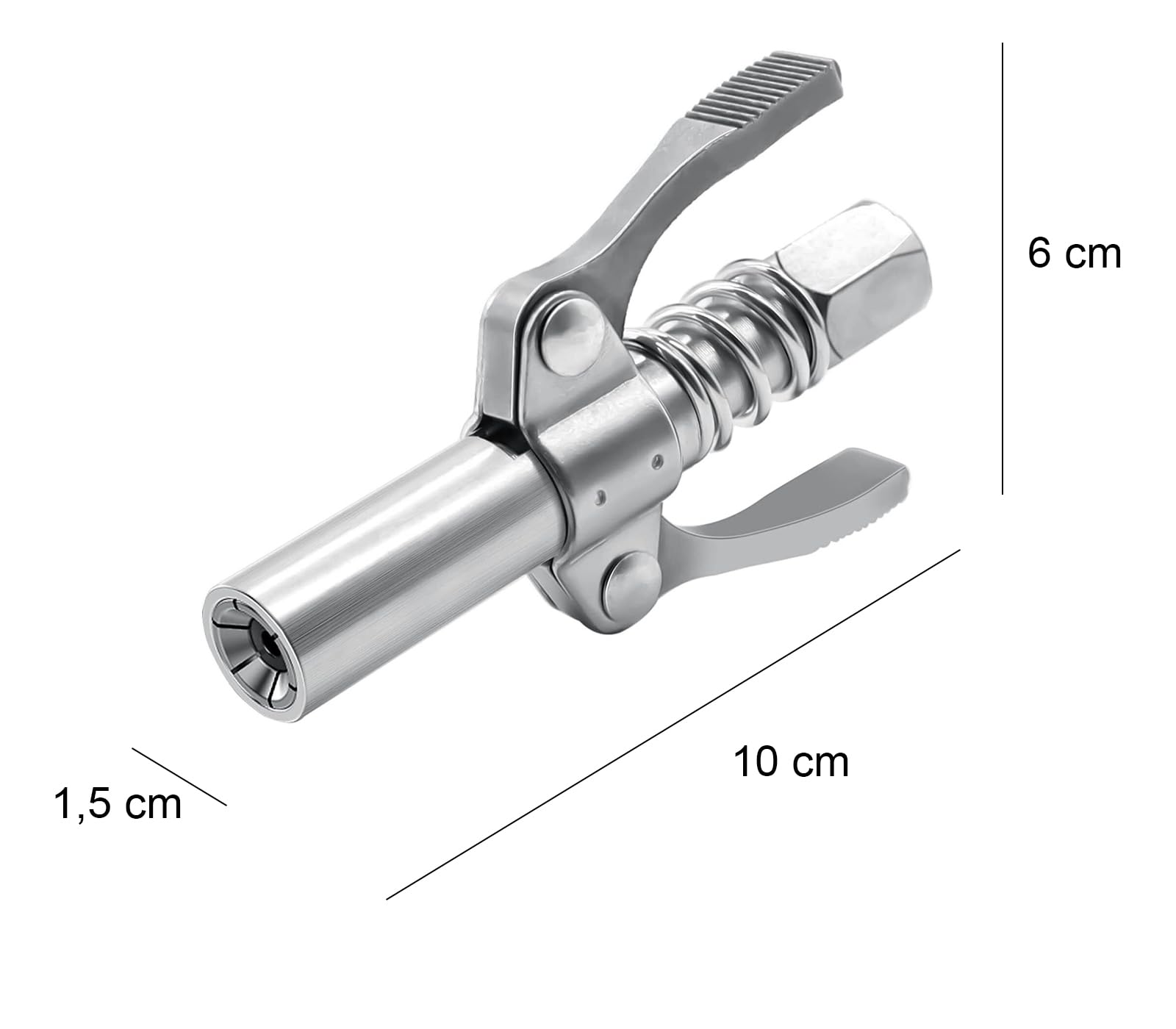 Pistola Ingrassatore Manuale Towwoo 10000 PSI - Con 2 Tubi 30 E 40 Cm, Per Tutte Le Prese Grasso - Foto 7