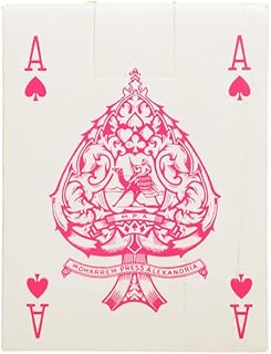 بطاقات لعب كوتشينا باللونين الأبيض والوردي