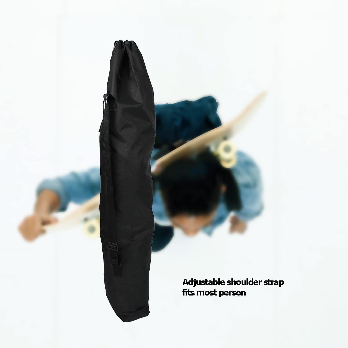 SOONHUA Sac de Transport pour Skateboard Sac de Planche à roulettes Oxford Sac à Dos de Planche à roulettes Longboard Sac de Transport pour Longboard Voyage Sport 120 x 30 x 15 Cm
