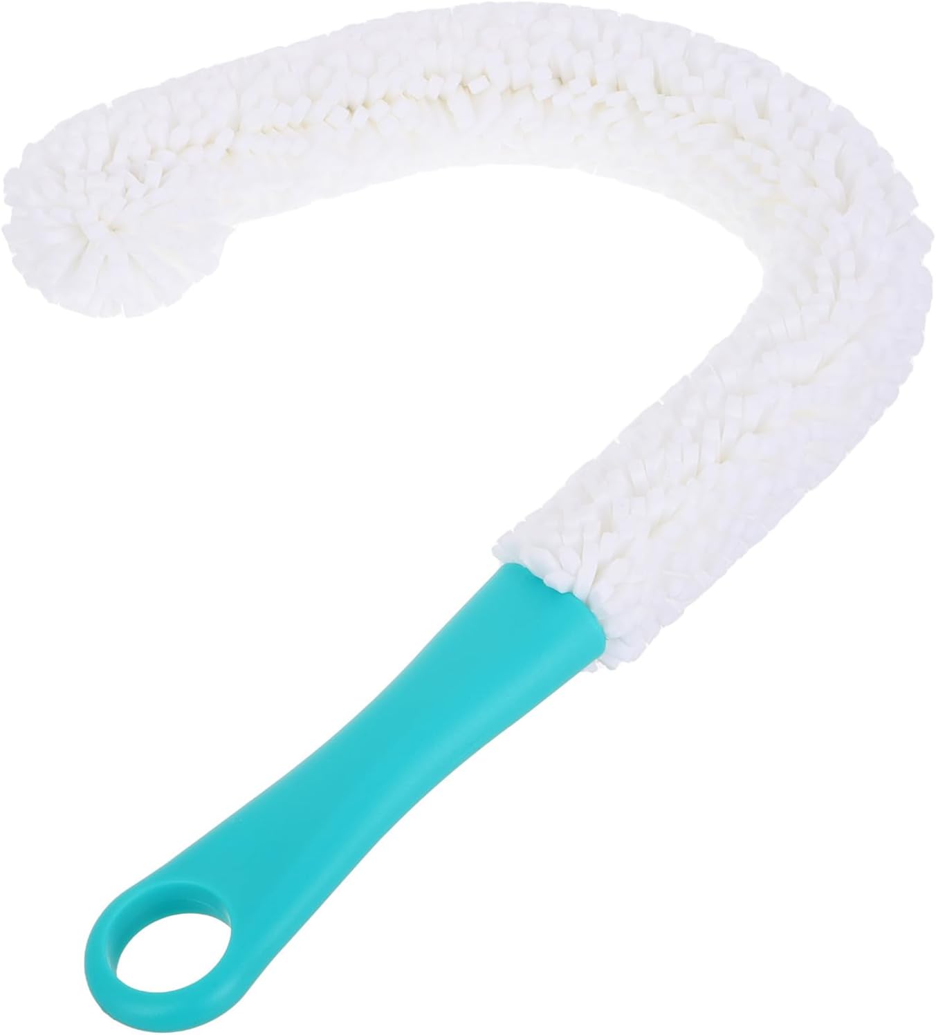 ibasenice Flexible Wine Decanter Brush with Long 42cm Green Handle, Sponge Bottle and Glass Cleaning Brush for Wine Glasses, Decanters, and Water Bottles Cleaning Accessories