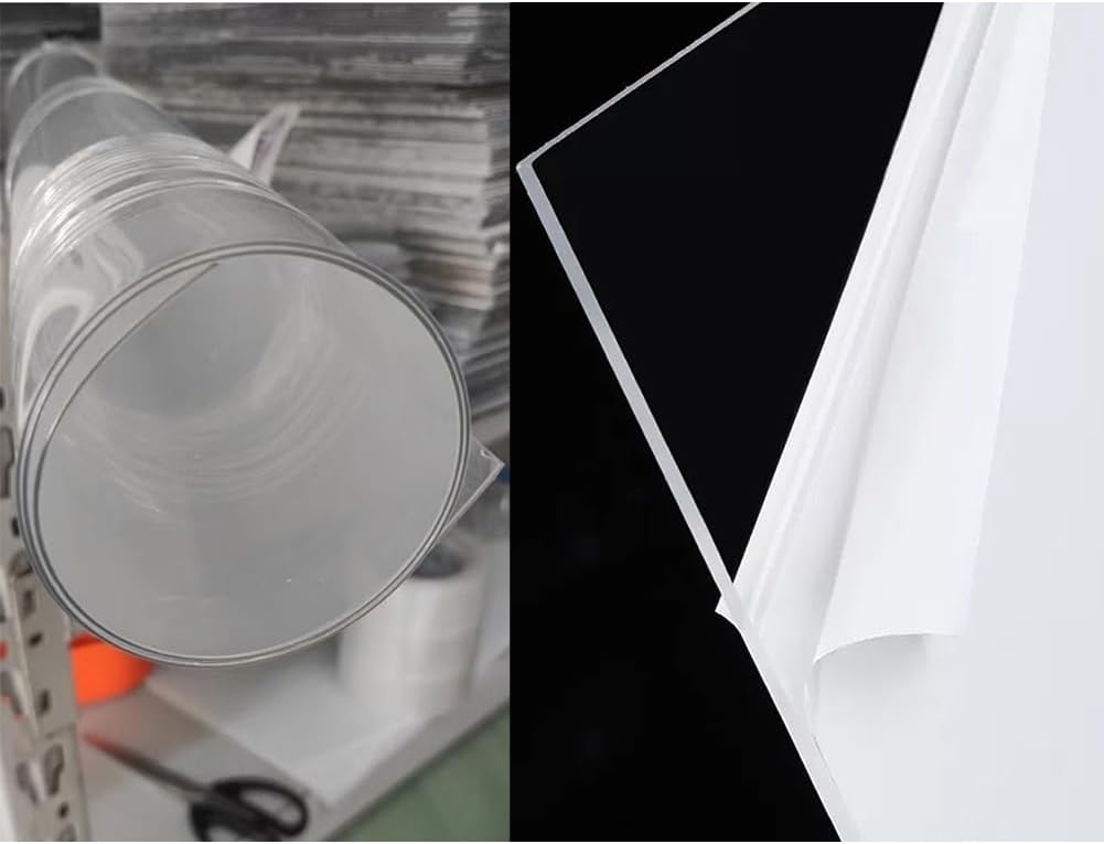 Polycarbonate Greenhouse Panels, Clear Plastic Roof Sheets for Cold Frame Cladding, Easy to Bend & Cut for Various Applications