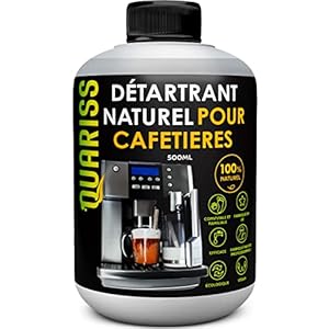 QUARISS Detartrant machine a cafe 100% naturel- Machines à café espresso entièrement automatiques, compatibles avec les machines de tous les fabricants (500 ml)