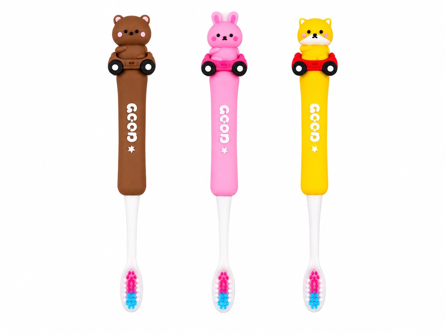Kids Soft Bristle Toothbrush for Babies & Toddlers | Cute Cartoon Animal Design Toothbrush with Comfortable Grip | BPA Free Baby Tooth Brush for Boys & Girls (Multi color, Pack of 1)-image-48