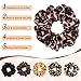 XL Big Silk Scrunchies for Women CEELGON Extra Large Scrunchie Satin Oversized Silk Thick Elastic Fluffy Hair Ties Jumbo Gigantic Soft Chiffon Cute Scrunchy Hair Scrunchies 6 Pack