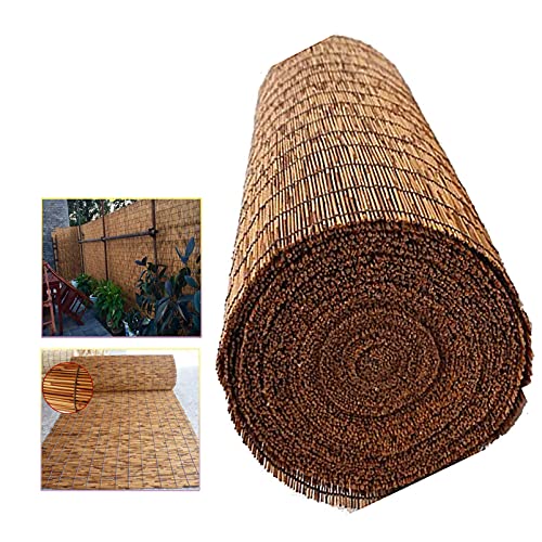 Tophacker Balcony Reed Fence, Patio Privacy Screen, Bamboo Fencing Rolls 4 Feet High, Sun Shade, for Outdoor, Garden, Gallery, 2 3 Feet High