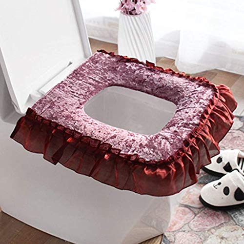 Coussin de toilette carré déhoussable et lavable pour abattant épaissi