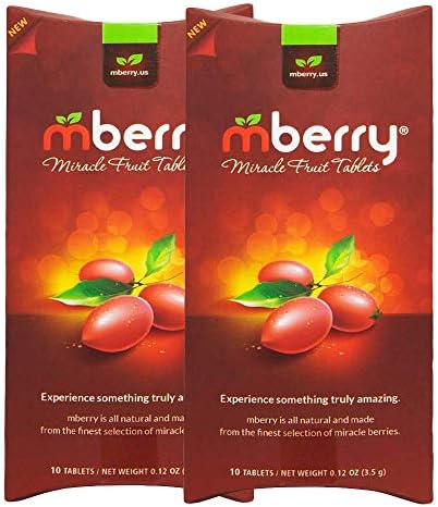mberry Miracle Fruit Tablets, 10-Count (Pack of 2)