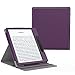 Price comparison product image MoKo Case Fits All-New Kindle Oasis (9th and 10th Generation ONLY, 2017 and 2019 Release), Multi Angle Viewing Vertical Flip Cover with Auto Wake/Sleep - PURPLE