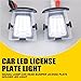 PURPLECREEK Suitable for Car White Rear Bumper Trunk Number License Plate Light Lamp Bulb For Jeep Wrangler JK 2007-2018 Jeep Wrangler JL 2019-2020