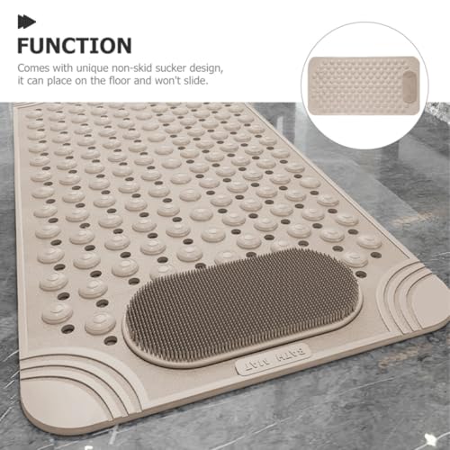 Alfombrilla antideslizante para baño resistente con exfoliante para pies 8