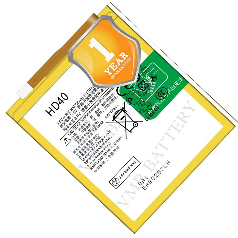 Image of Original HD40 Battery Compatible for Motorola Moto Z2 Force (Moto Z Force Edition (2nd gen.)) (XT1789-05) - (2730mAh) - 1 Year Warranty K7