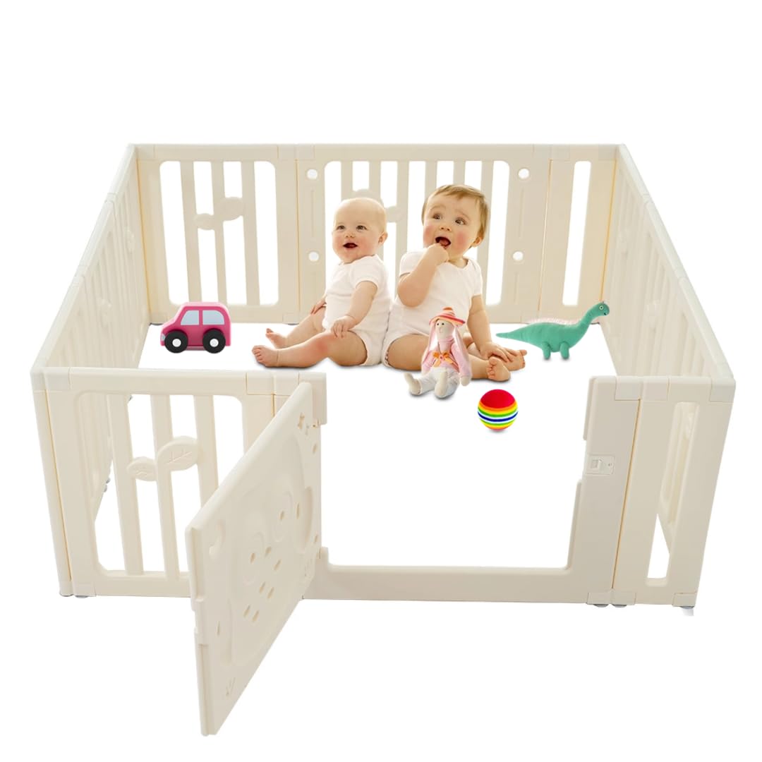 Amazon.co.jp: SHKGLAB ベビーサークル 156*186cm 折りたたみ ロック扉  