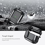 RFUNGUANGO compatible with AirPods Pro 2nd case protective case with cleaning kit, military hard shell protective case with lock for AirPod Pro case(2023/2022/2019),Black - Image 4