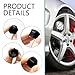 Merdege Pack of 20 Wheel Nut Cap, Automotive Tire Fixed Nut Sleeve, 17mm Tire Center Bolt Caps, Universal for Most Cars SUVs and Trucks (Black)