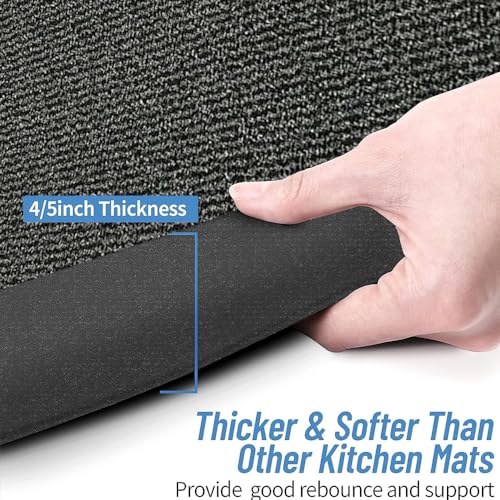 Large Carpet Mat Waterproof Non Slip Strong PVC Backing Floor Mat - Grey, 120 x 150 cm - High Traffic Area Rug Dirt Trapper Muddy Paws Rug - Image 3
