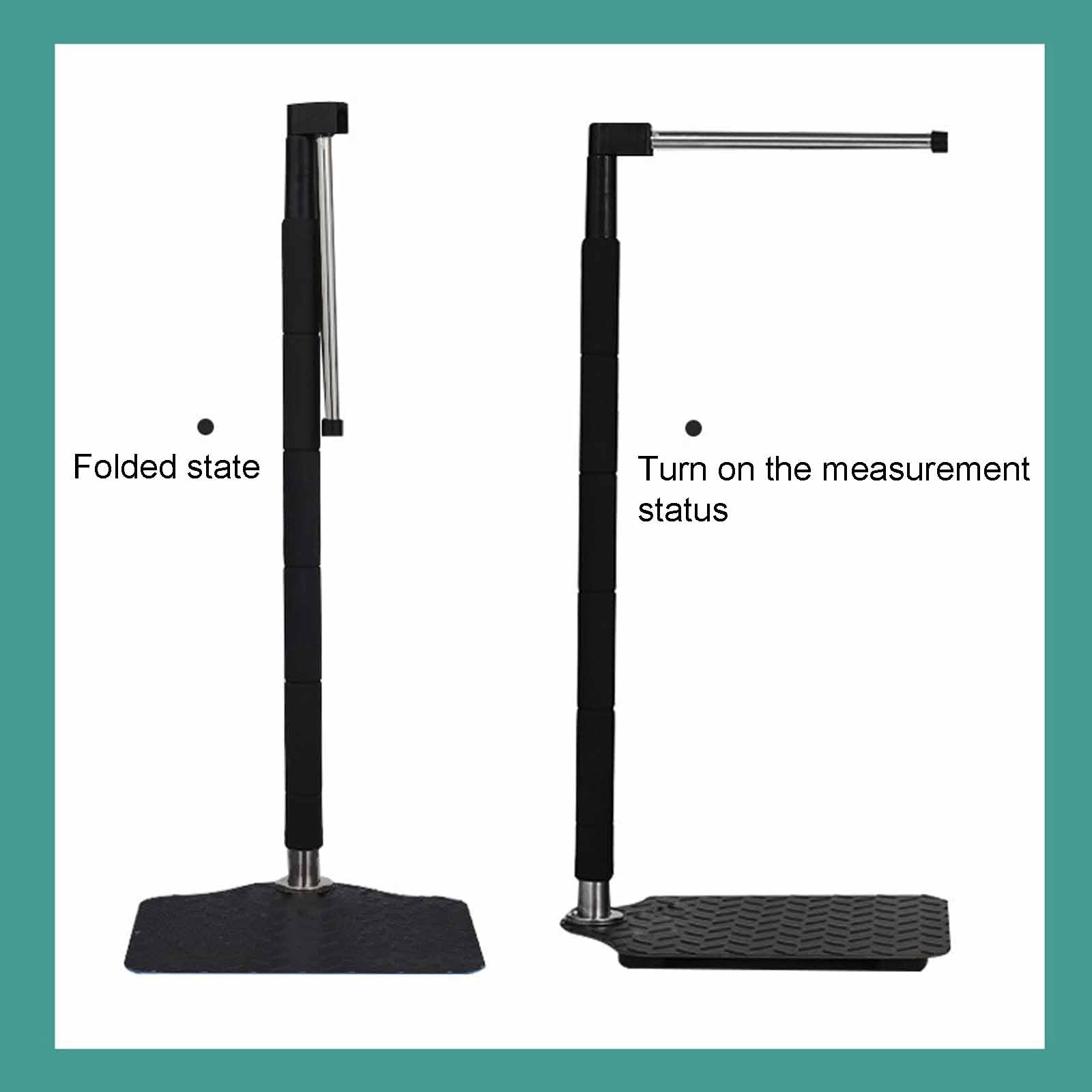 Bilancia Digitale per Altezza E Peso con Display LCD - Stadiometro Portatile (70-190 Cm) E Bilancia per La Pesatura Corporea (capacità 180 kg) | Ricaricabile Tramite USB | Rimovibile,C