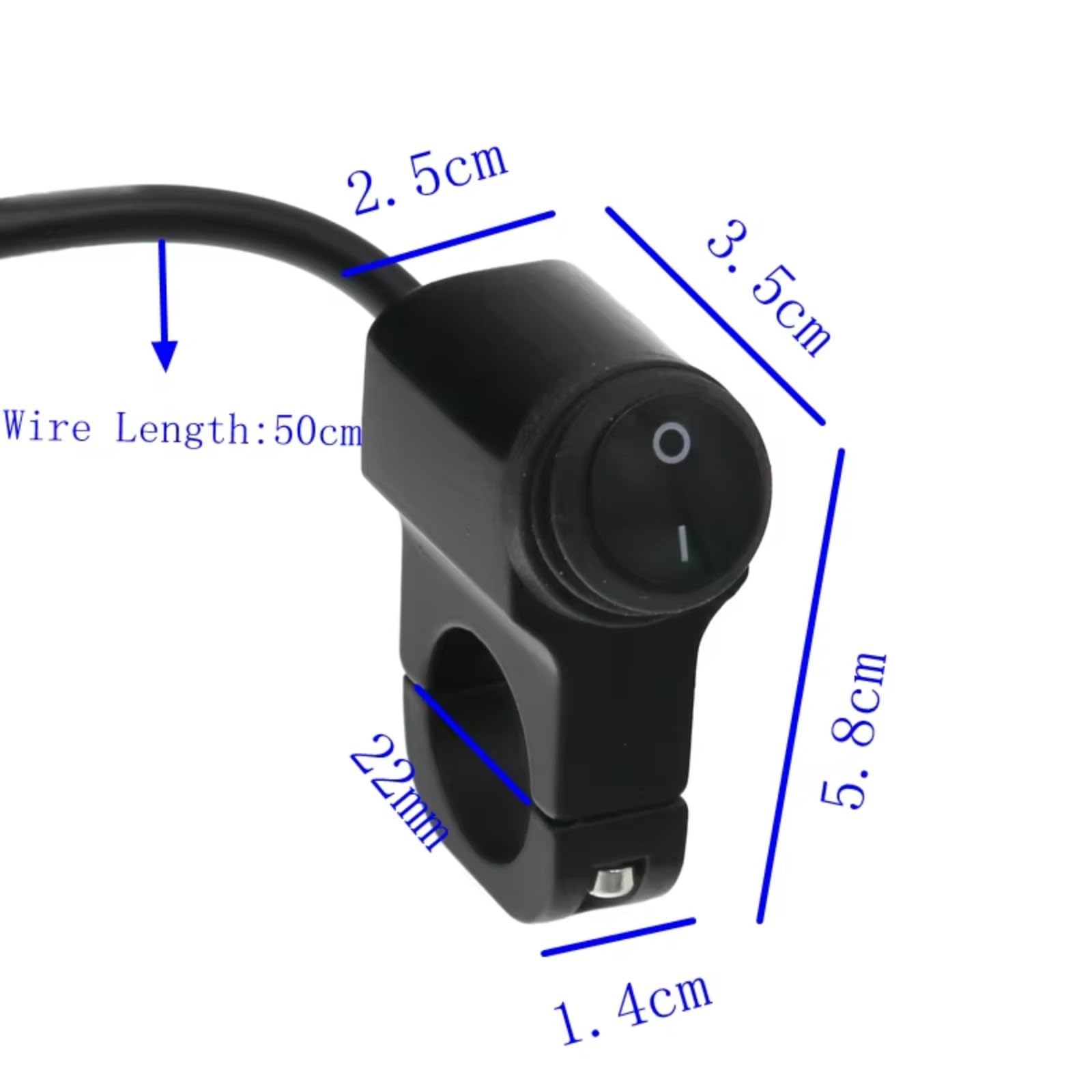 Interruptor Manillar Motocicleta Universal 12V Y 22 Mm