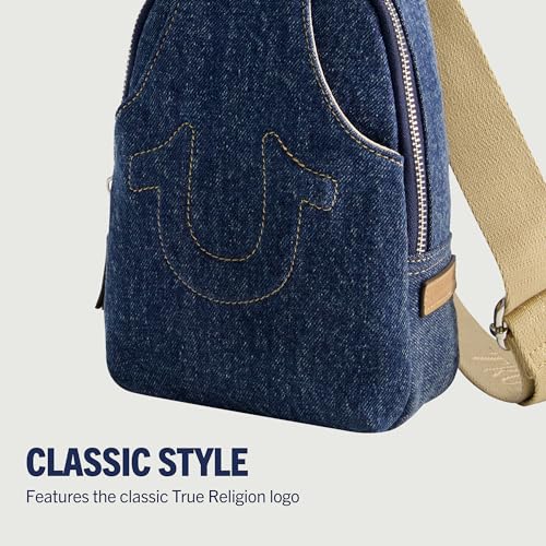 Image of True Religion Women's Sling Bag, Small Travel Backpack with Adjustable Shoulder Crossbody Strap
