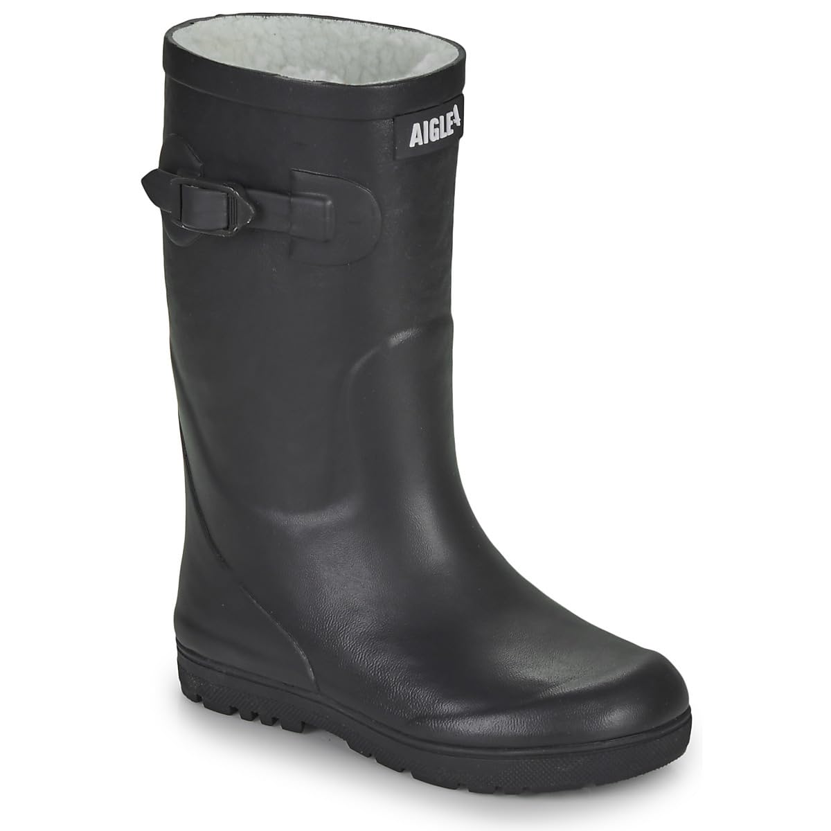 Aigle Unisex Kids Bleu Children's Rain Boots Woody-Pop Fur 2