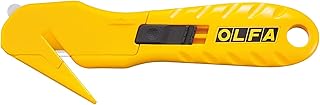 OLFA Concealed Blade Safety Utility Knife (SK-10) - Multi-Purpose Safety Cutter w/ Concealed Blade, Tape Splitter, & Non Slip Ergonomic Handle, Replacement Blades: OLFA SKB-10 Safety Blades