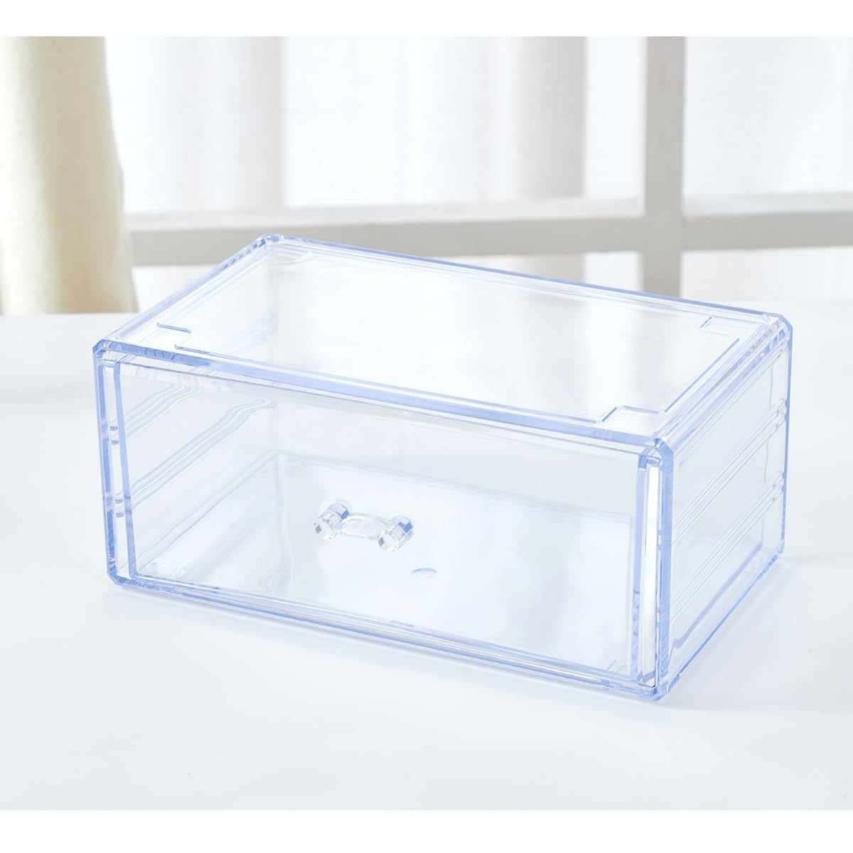 YIYI Makeup Organizer - Space saving plastic jewelry and makeup organizer and storage display - Easy to manage fashion makeup organizer for makeup and bathroom stationery organization (Style C)