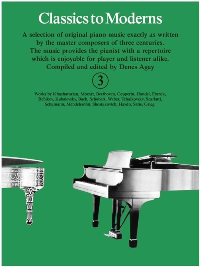 Classics to Moderns Book 3 Piano