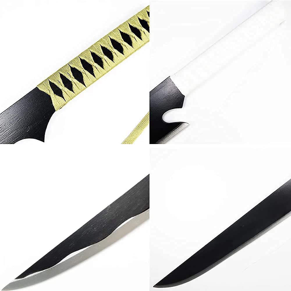 Buy Handmade Wooden Swords With Scabbard For Kurosaki Ichigo Tensa Zangetsu Zanpakuto, Cosplay
