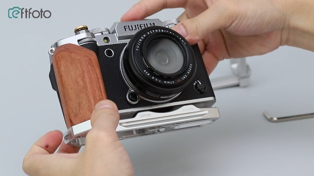 Amazon | LEFTFOTO X-T50 レトロハンドグリップ L字型ブラケット