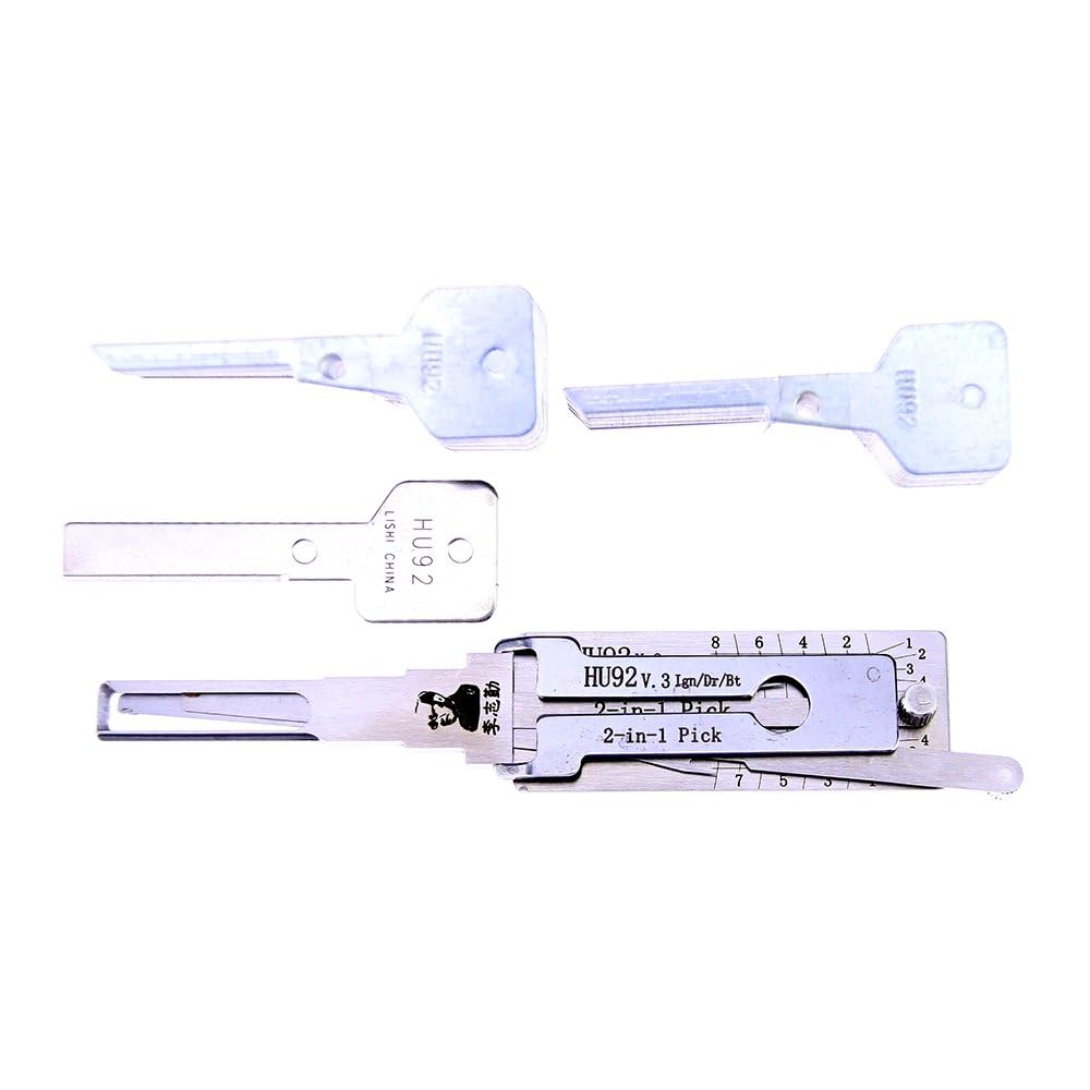 Décodeur Lishi HU92 2 en 1 double fonction de crochetage pour serrure
