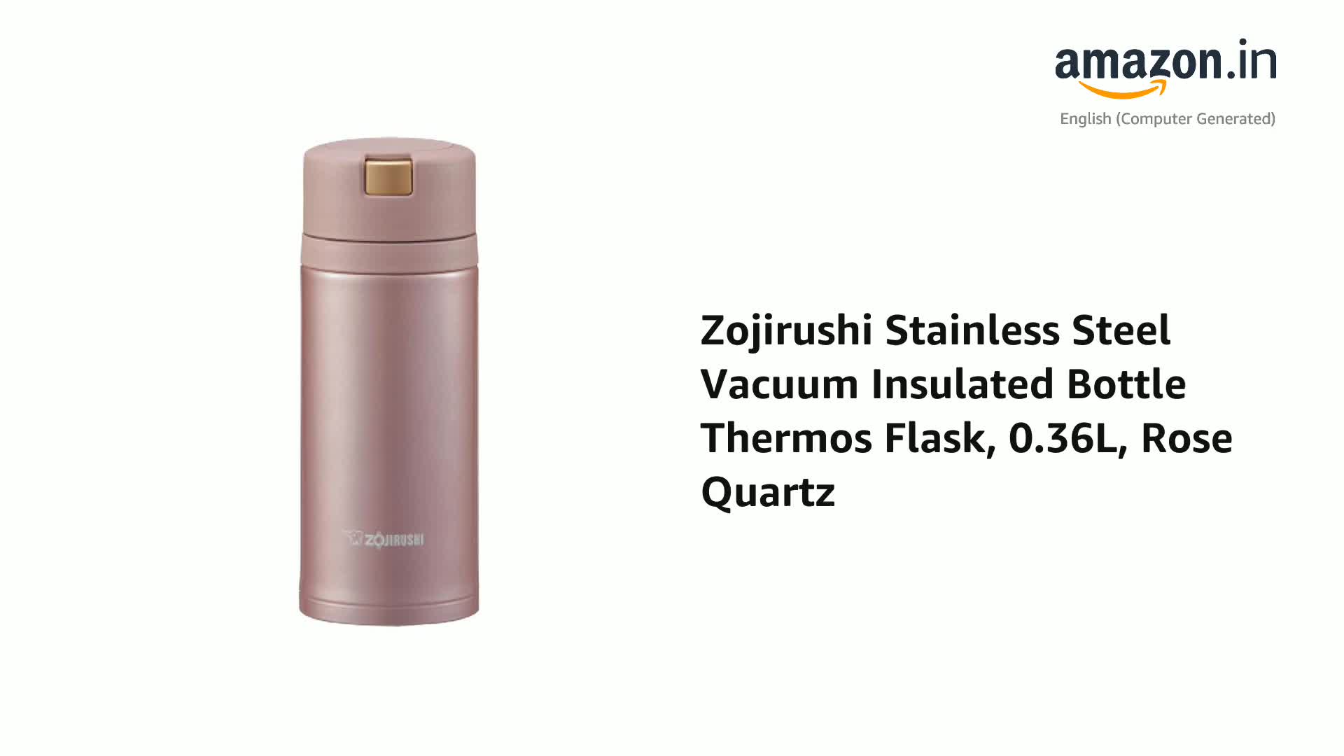 Zojirushi Stainless Steel Vacuum Insulated Bottle Flask