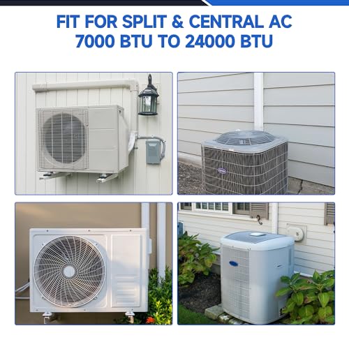 Image of Mini Split Line Set Cover: 3'' 22.5 Ft Decorative Minisplit Lineset Cover Kit, Paintable PVC & PP Universal for Mini Split, Air Conditioner, Central AC, HVAC Heating System Line Protection
