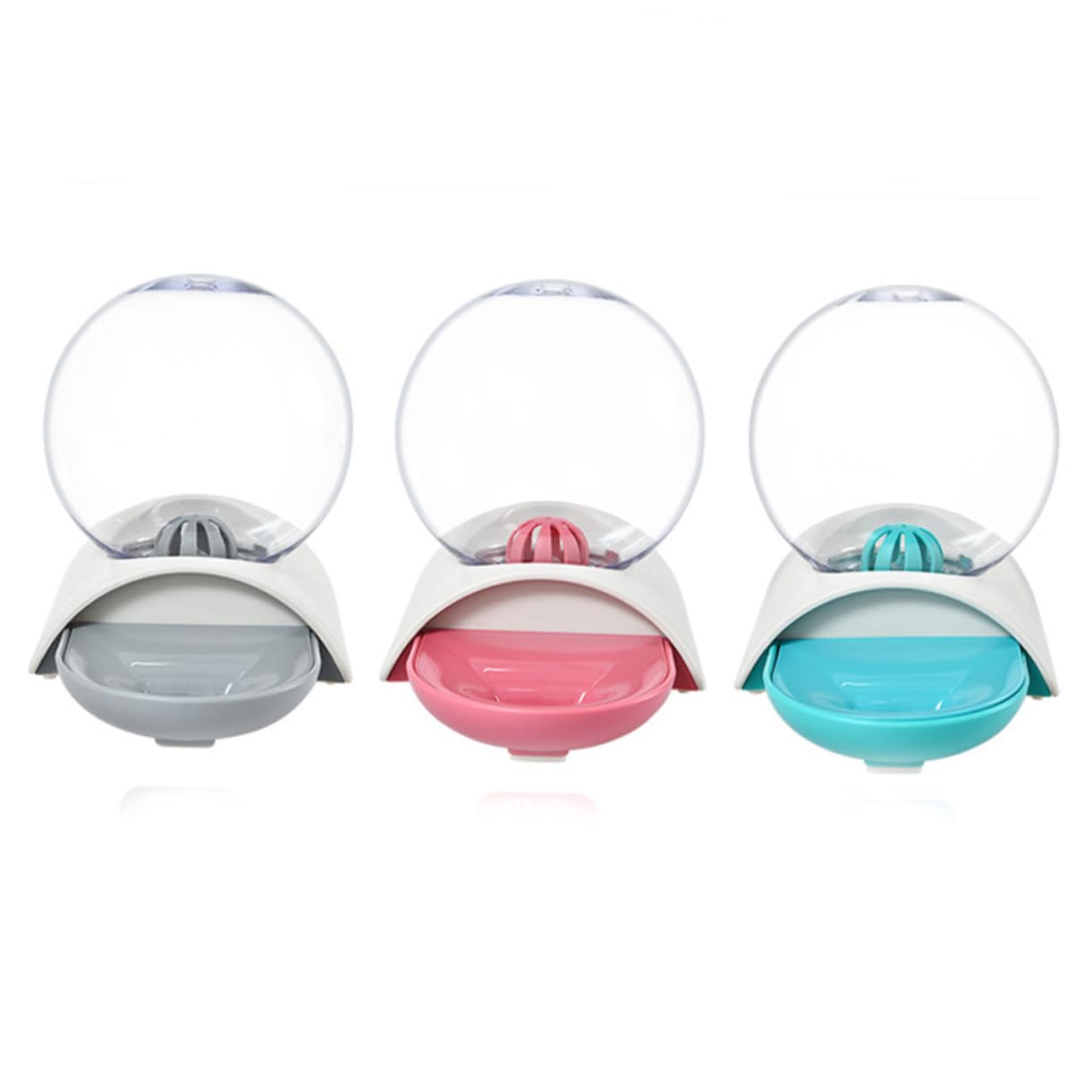 SOIMISS Bebedero Automático para Mascotas Transparente, Funcional Sifón Antigoteo, Material Abs Acrílico, Capacidad Grande, Desmontable y Fácil de Limpiar, para Hogar y Exterior, Adecuado