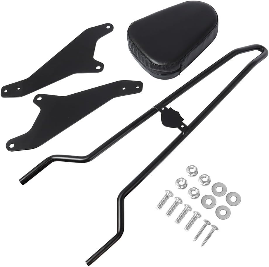 Motorcycle Backrest Pad Kits Motorcycle Detachable Rear Passenger for Seat Backrest with Cushion Pad for Star for Bolt XV950 XVS950 2014-2019