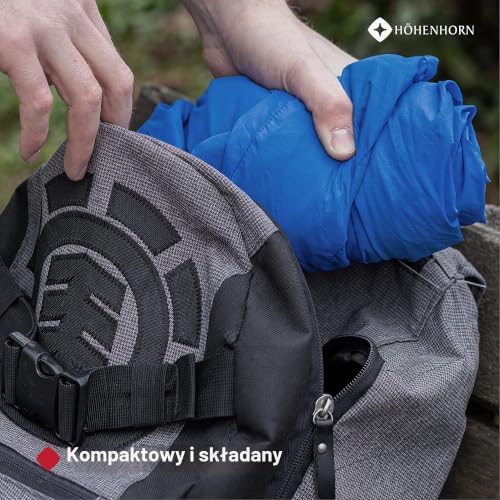 Höhenhorn Rigi męska kurtka przeciwdeszczowa, outdoorowa, rekreacyjna, z kapturem, Midnight-Black, XL