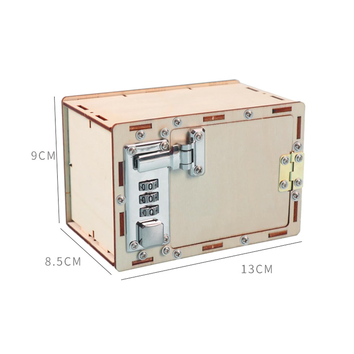 Alide Caja De Seguridad Con Contraseña, Construye Tu Propia Caja De Madera, Caja De Seguridad Mecánica, Kits De Carpintería, Materiales Para Bricolaje