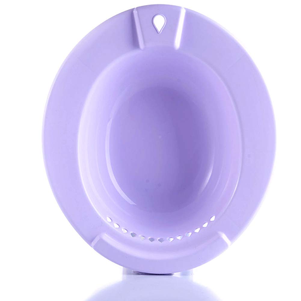 NANANA Bidé Sanitario Acoplable al Inodoro de Plástico, Bidet Portatil Acoplable al Inodoro para Mujeres Hombres Unisexo Durable, 38X38x12 Cm,Purple
