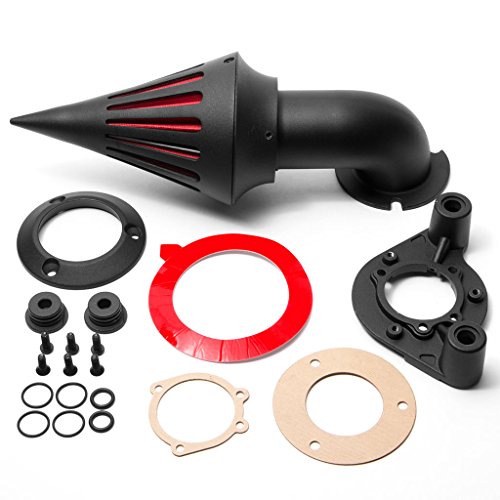 Krator Black Spike Air Cleaner Intake Filter Compatible with 2000-2006 Harley Davidson XL Models Sportster