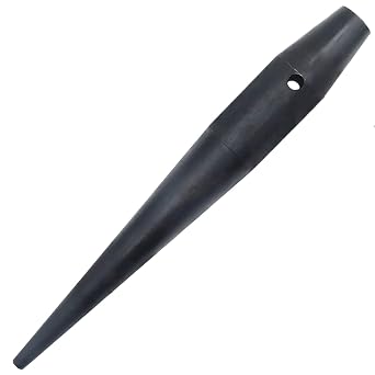 WHLLING Bull Pin Heat-Treaded Steel Ironworker Tools with Black Finish and Tether Hole, Iron Workers Tool, 1-5/16-inch x 10 Inch