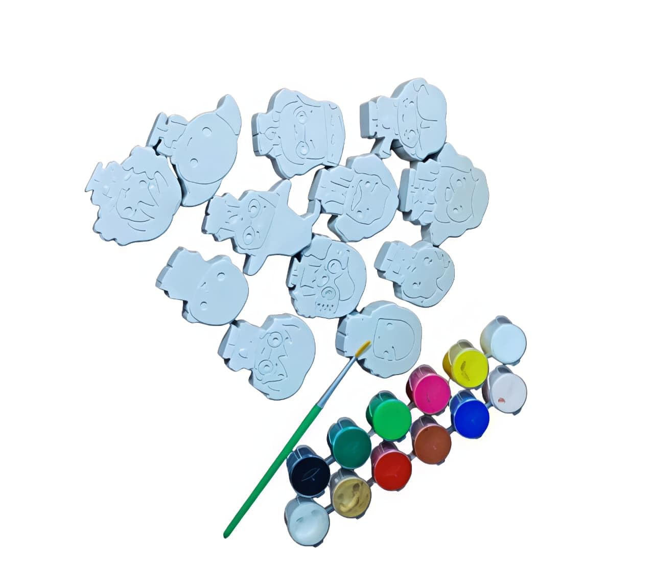 Wizard Character Plaster Painting Kit for Kids | DIY Magic Theme Art & Craft Set with 12 Water Colours & Brush | Creative Painting Activity for Boys & Girls (3+ Years)