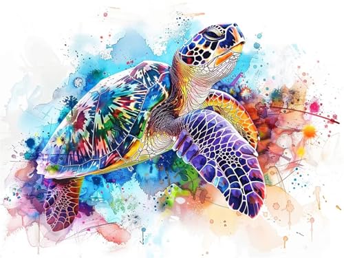 Kit de pintura por números de tortuga: el regalo ideal de bricolaje para principiantes