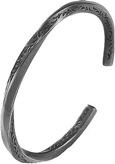 SHOWDAY Viking Jewelry Gifts Mens Womens Cuff Bracelet Norwegian Viking Nordic Alphabet Runes Bracelet Mobius Twist Cuff Bracelet Pagan Amulet Talisman Bracelet