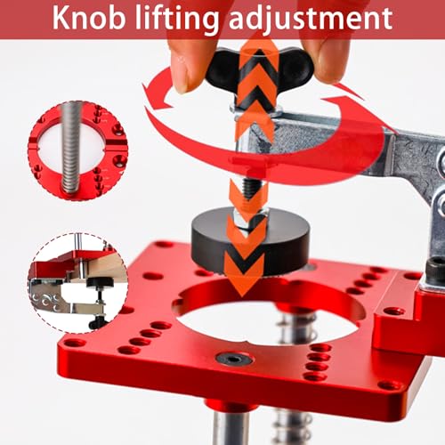 Support de perceuse à colonne pour guide de perçage portable et ajustement d'angle