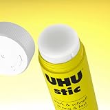 UHU colla stic 8x8,2g colla per bambini, sicura da usare per i lavoretti, adatta per la scuola, l'ufficio, l'università - 2