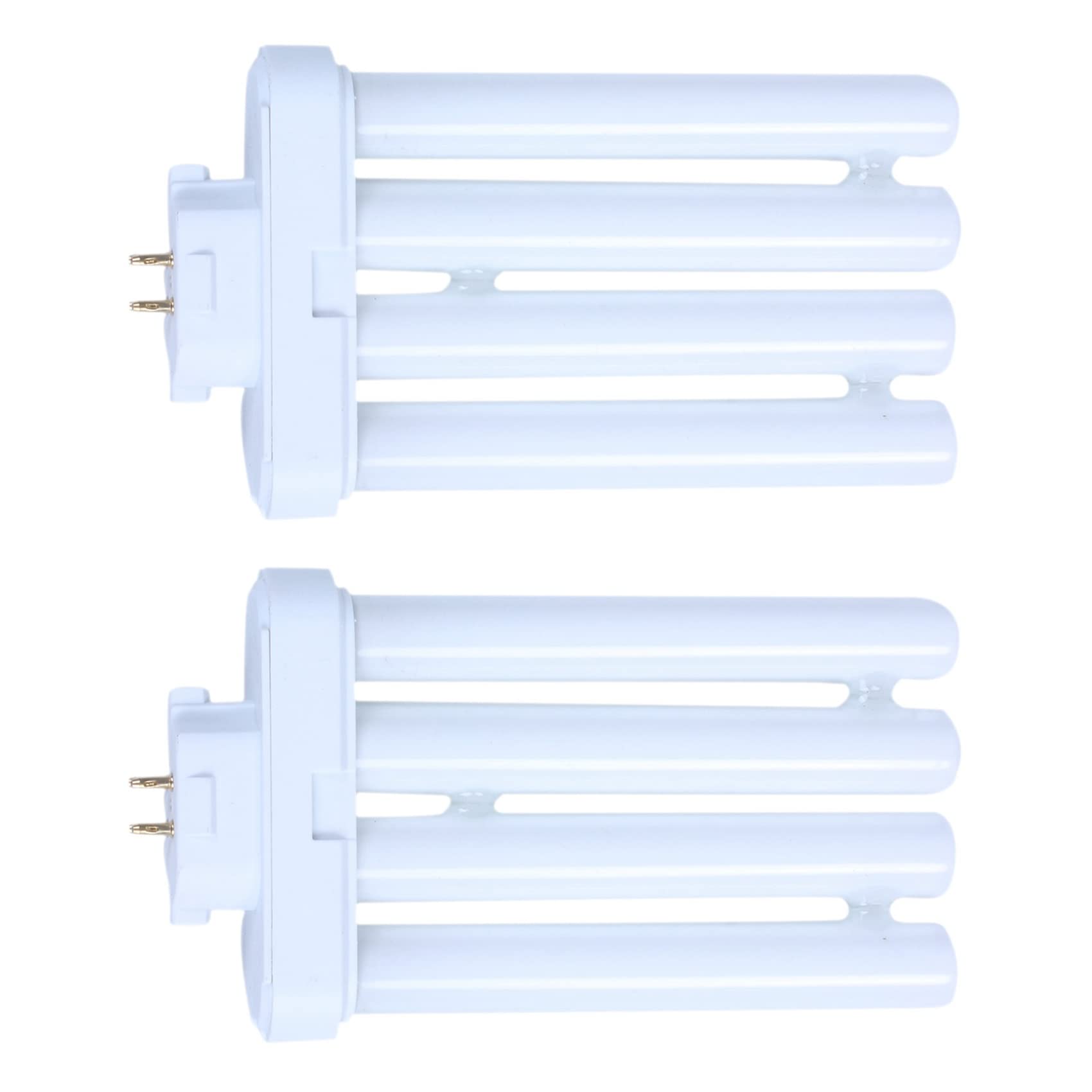 Beelooom 2X 220V 27W 4 Pin Rows 6500K Double-H Quad Tube Compact Fluorescent Lamp Light Bulb