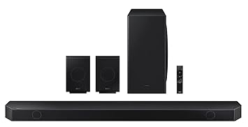 Samsung 540 W 9.1.4Ch (Hw-Q930C/Xl) Q-Symphony Soundbar Wireless Subwoofer,Top/Centre/Side Firing Speakers,Wide Range Tweeter,Wireless Rear Speaker,Dolby Atmos,Built-in Alexa,Airplay2,Wi-Fi-Black