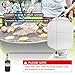 Propane Refill Adapter for 1 lb. Tanks,3 FT Propane Tank Refill Adapter Rubber Hose with Gauge and ON-Off Control Valve, Fits QCC1 / Type 1 Propane Tank,Propane Tank Filler 20 lb to 1 lb